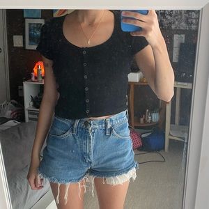 brandy melville button up tee